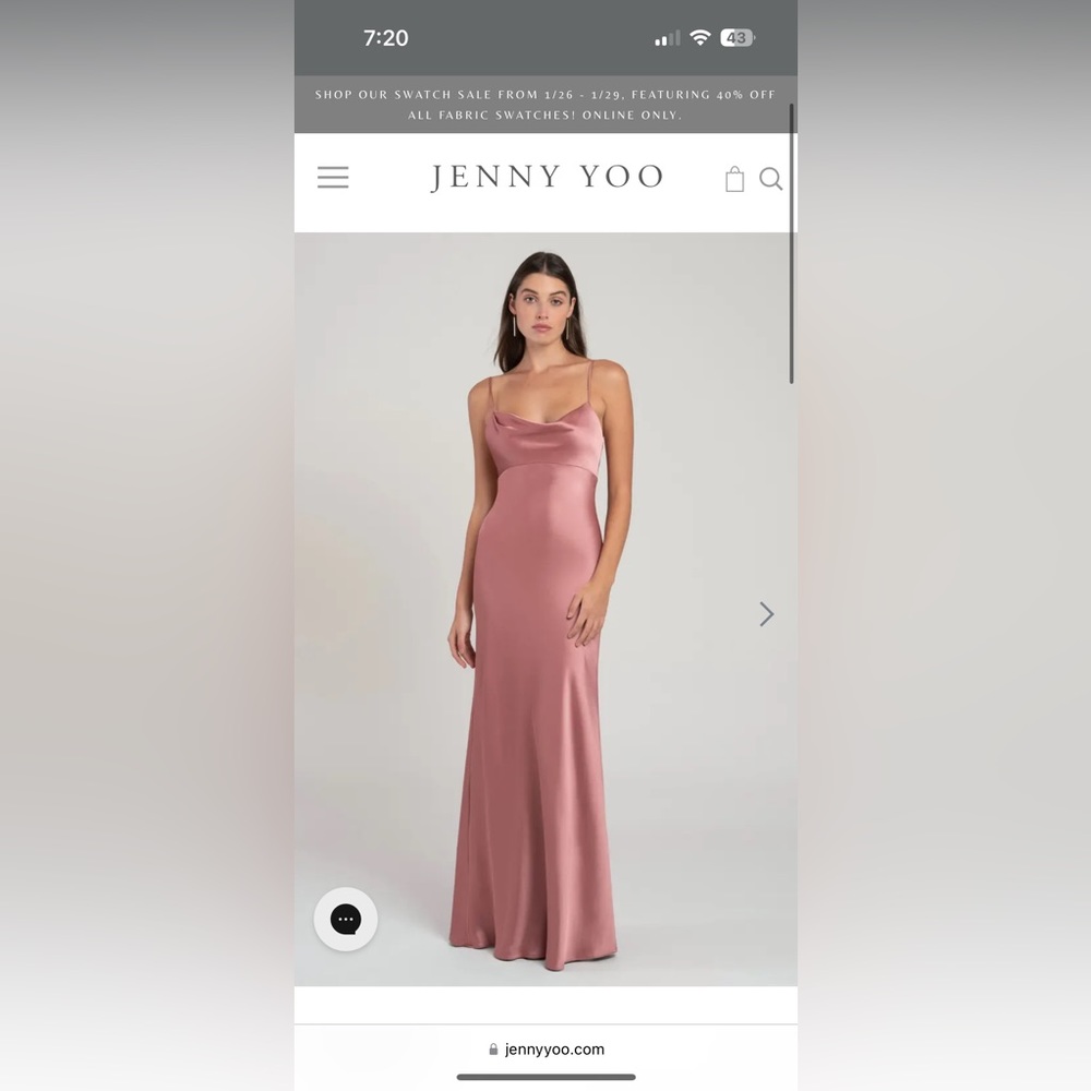 Jenny Yoo Addison in Wild Rose size 0